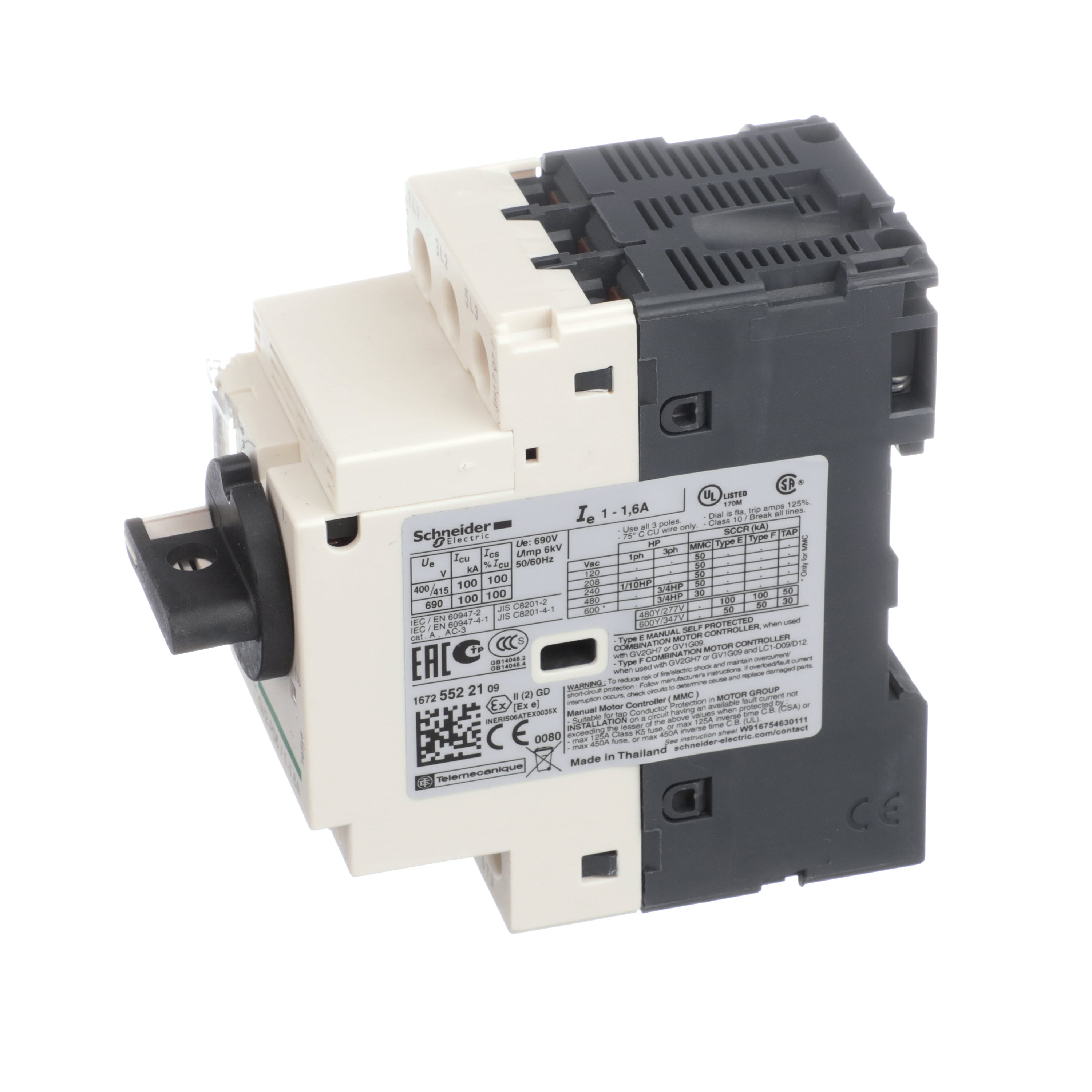SCHNEIDER ELECTRIC GV2P06