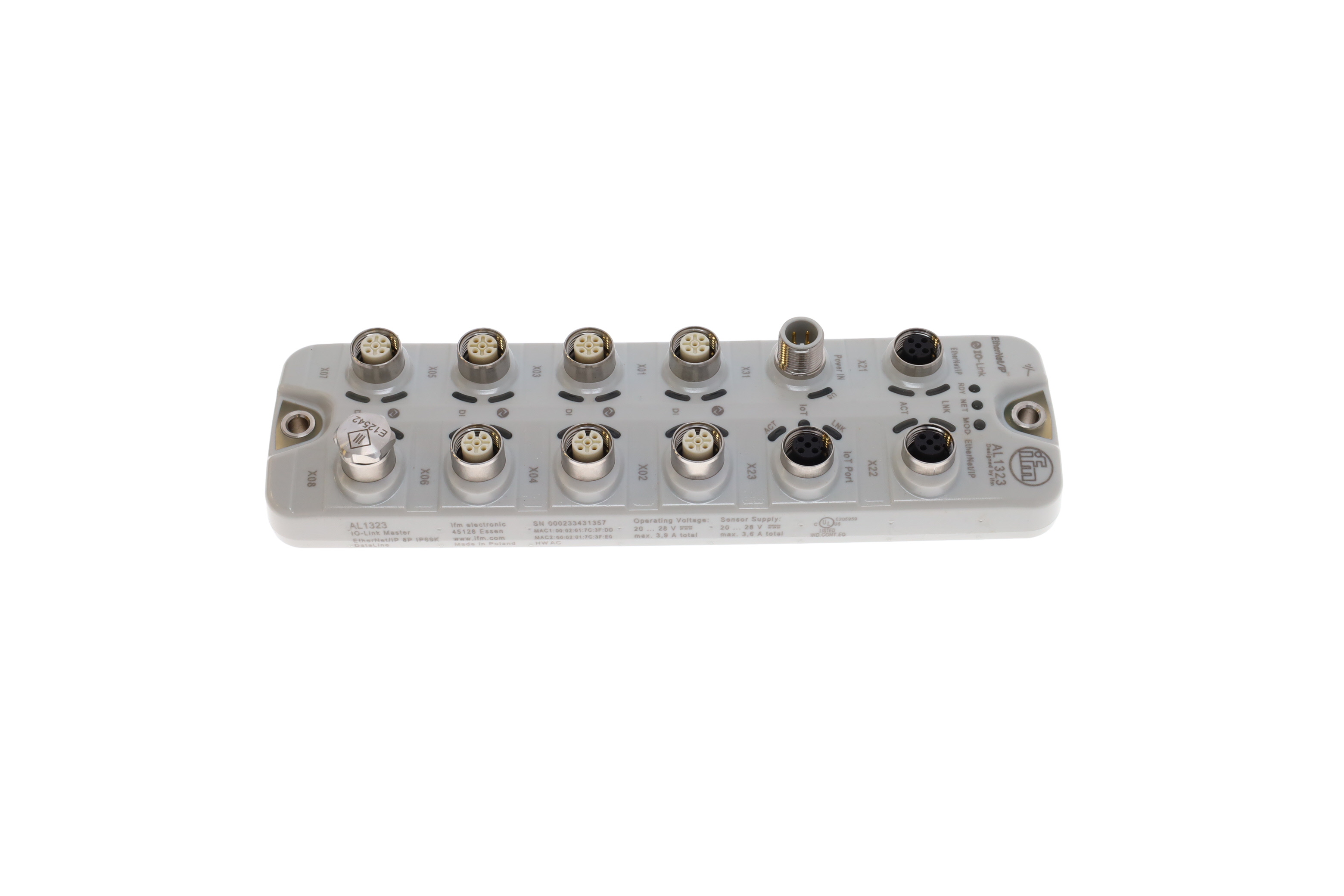 EFECTOR IO-LINK MASTER DL EIP 8P IP69K-AL1323