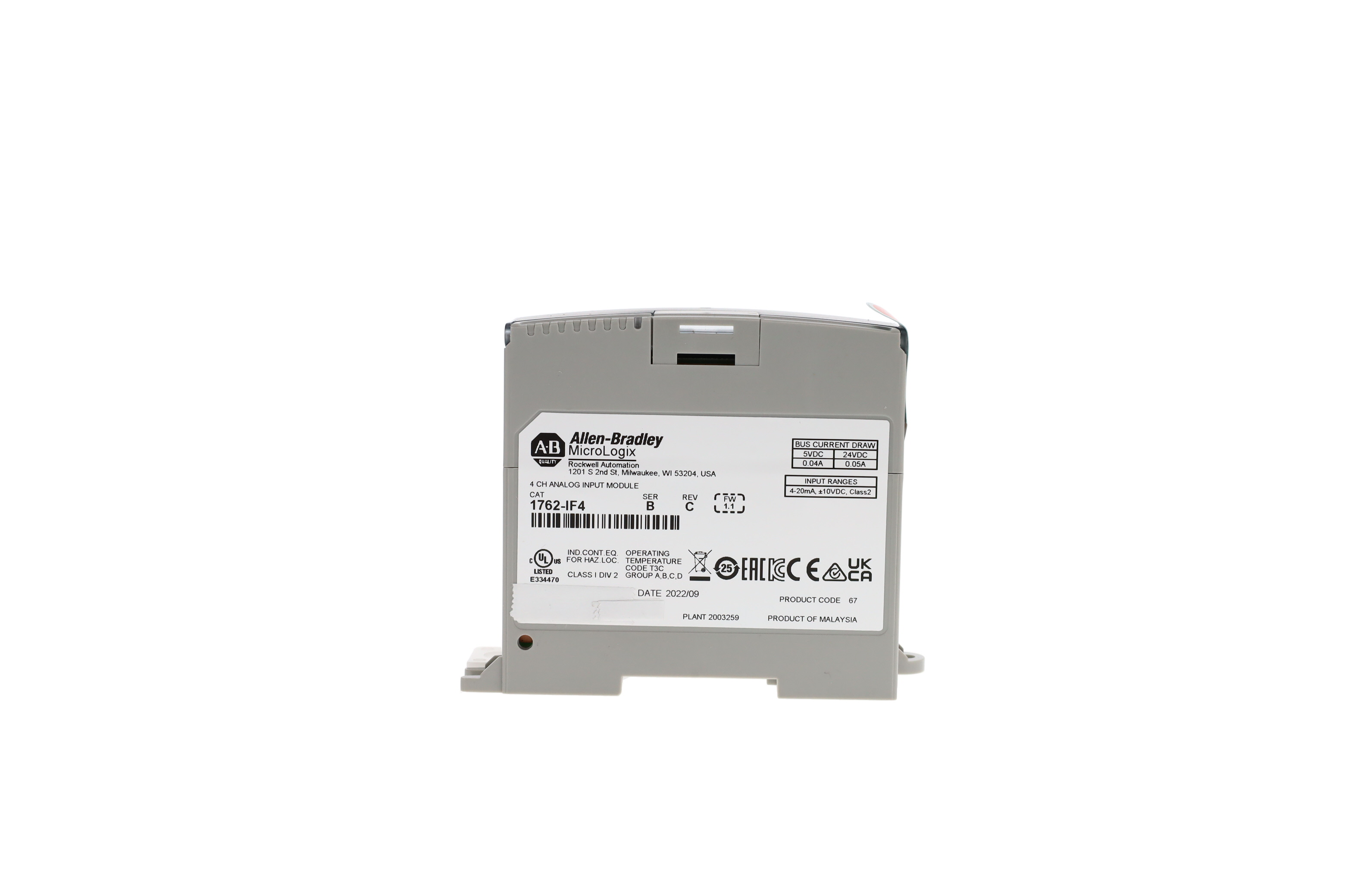 ALLEN BRADLEY 1762-IF4