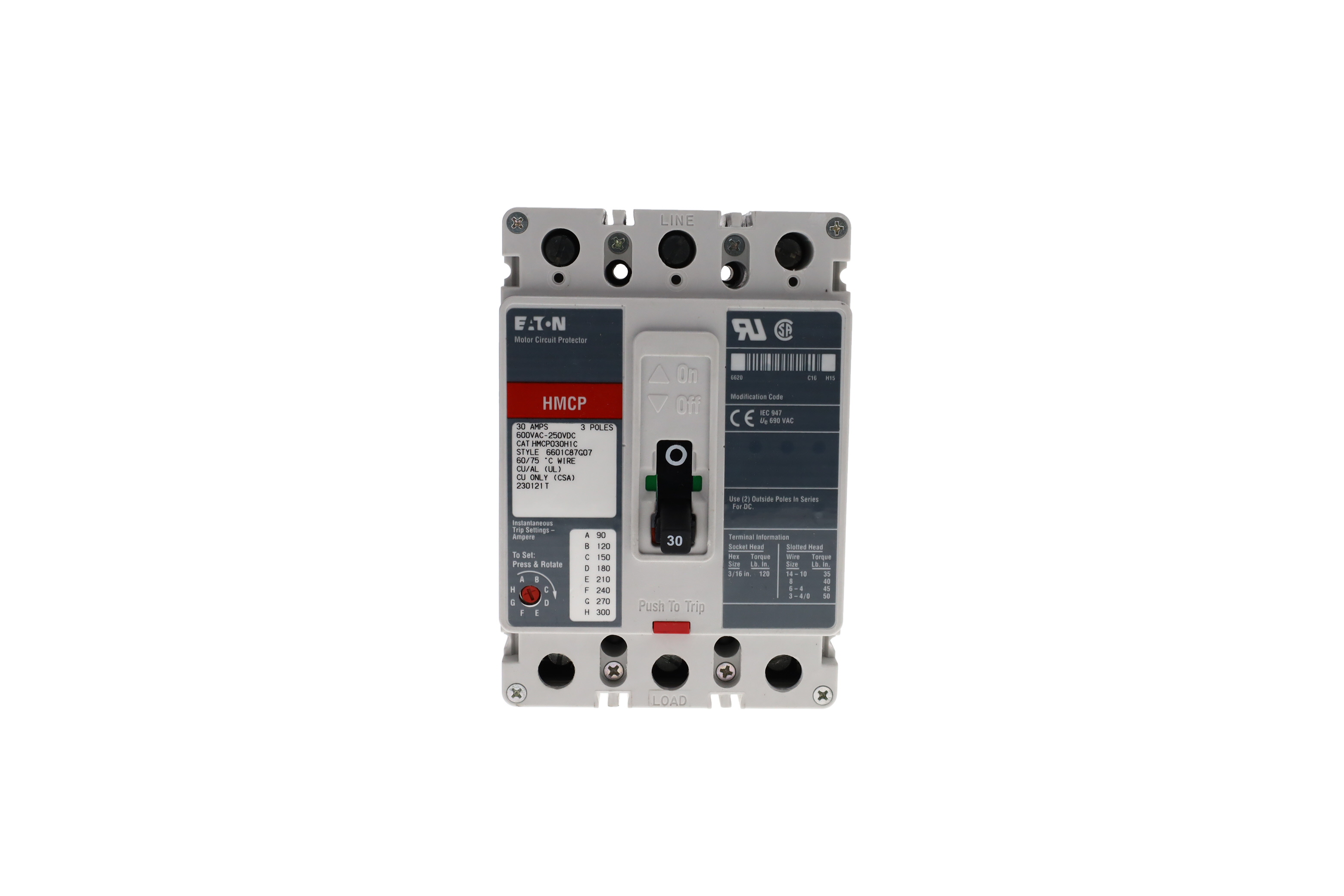 EATON CORPORATION HMCP030H1C