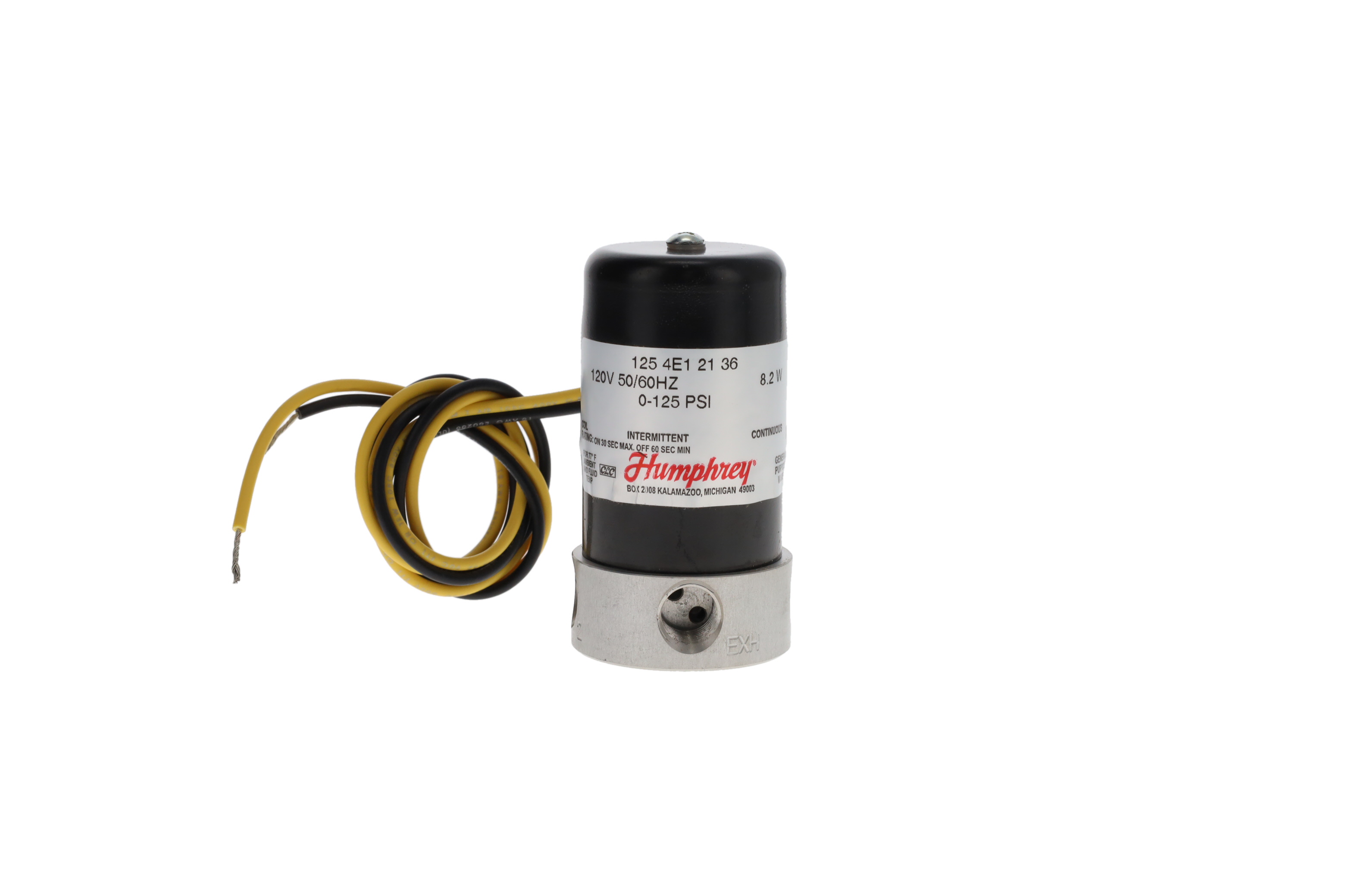 125 4E1 36 120 50 60 Solenoid Valve By HUMPHREY 125-4e1-36-120-50-60-solenoid-valve-by-humphrey