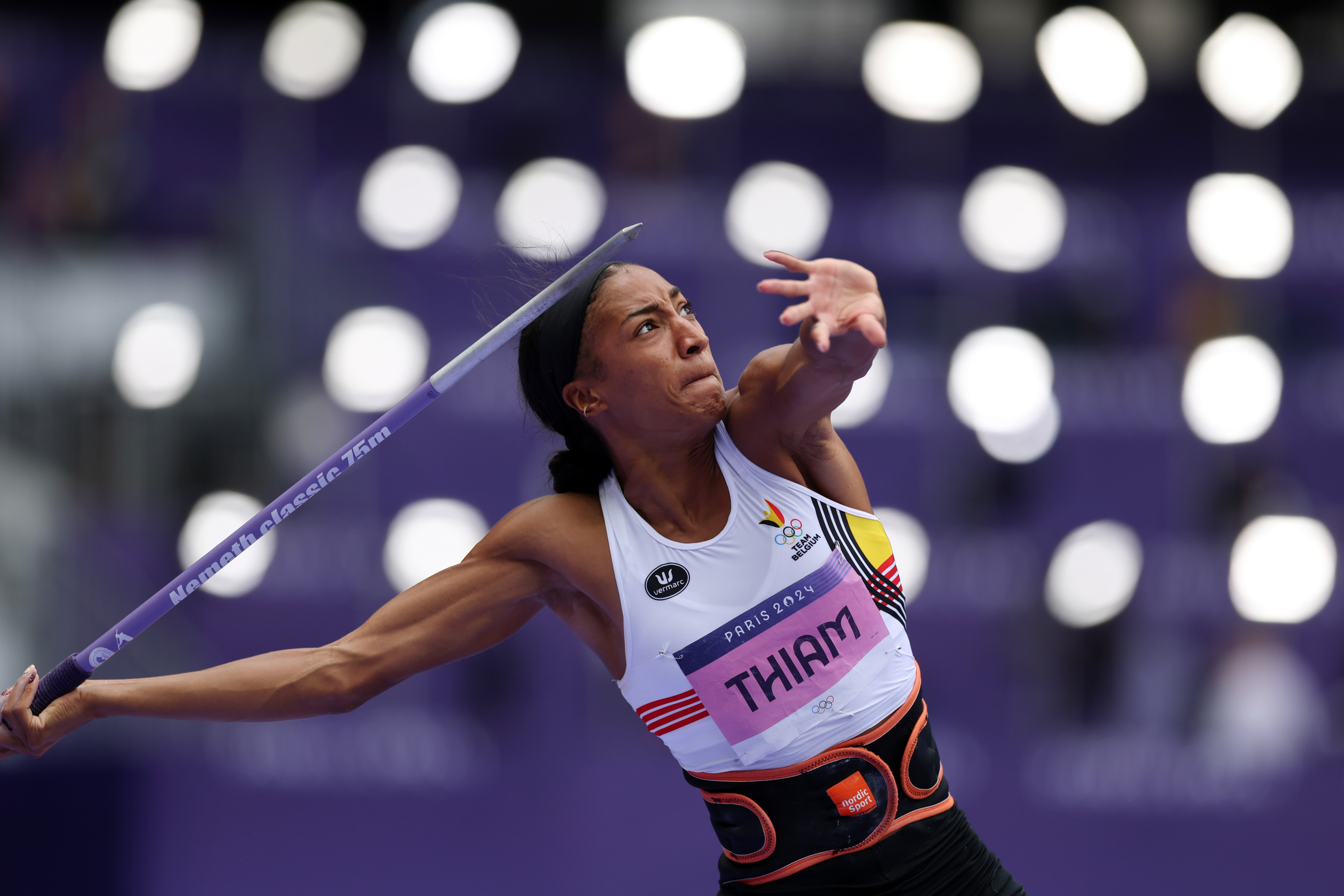 Thiam in pole position for heptathlon gold after 54.04m javelin | European  Athletics, image size:5838x3892