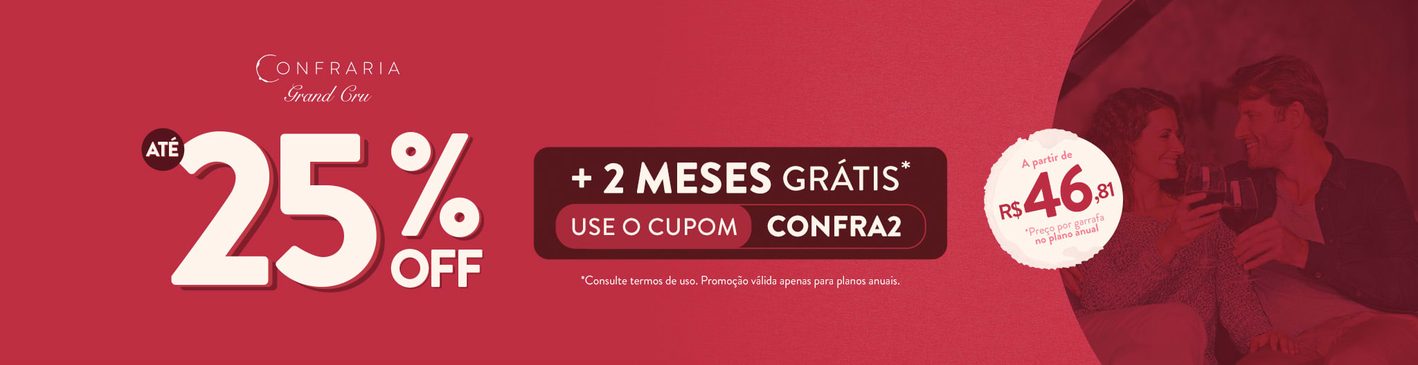 Faça parte do nossso clube de vinhos