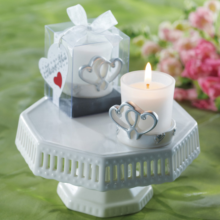 Hearts Votive Candle Wedding Favor Candle Wedding Favors