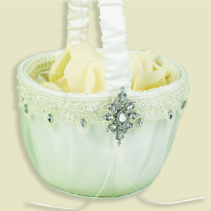 Exclusively Weddings Sparkling Elegance Flower Basket