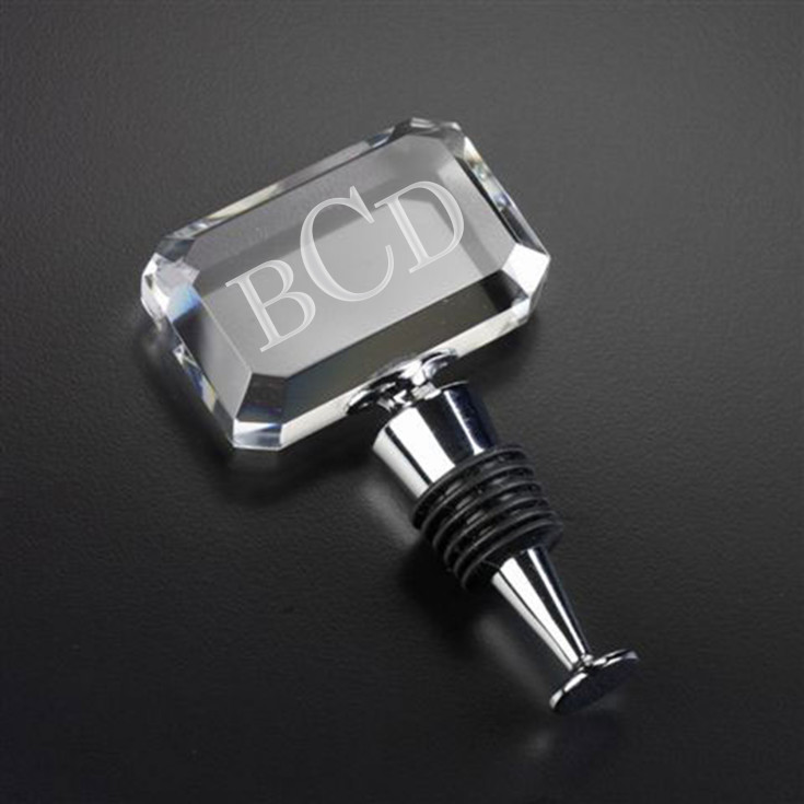 Exclusively Weddings Personalized Crystal Bottle Stopper
