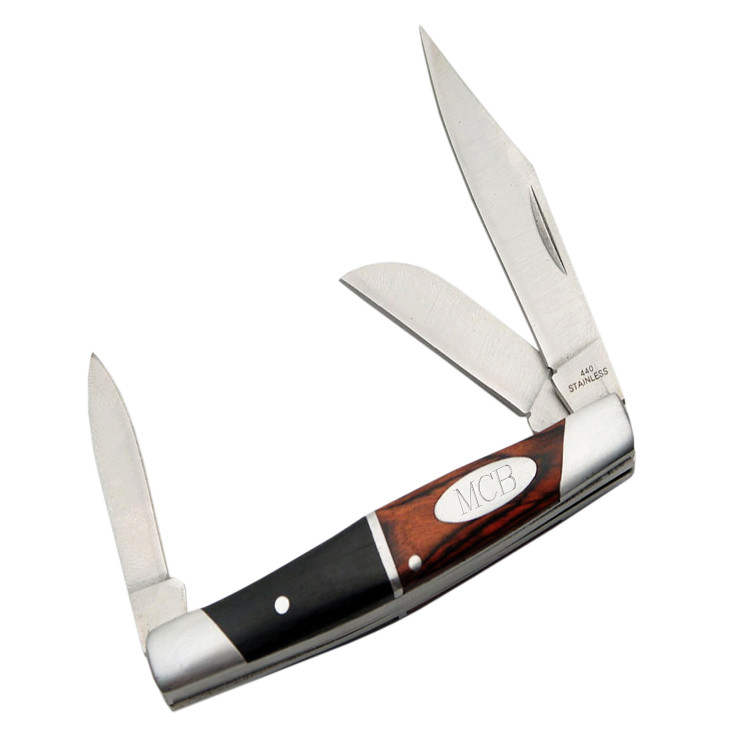 Exclusively Weddings Three-Blade Stockman Pocket Knife