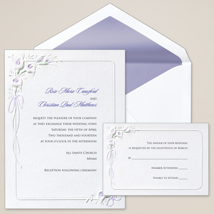 calla lilies wedding invitation - floral wedding invitations calla lilies wedding invitation - floral wedding invitations, Wedding invitations
