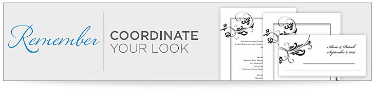 Remember, coordinate your look.