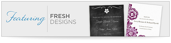 Featuring fresh designs.