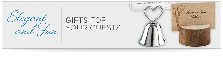Elegant and fun gifts for your guests.