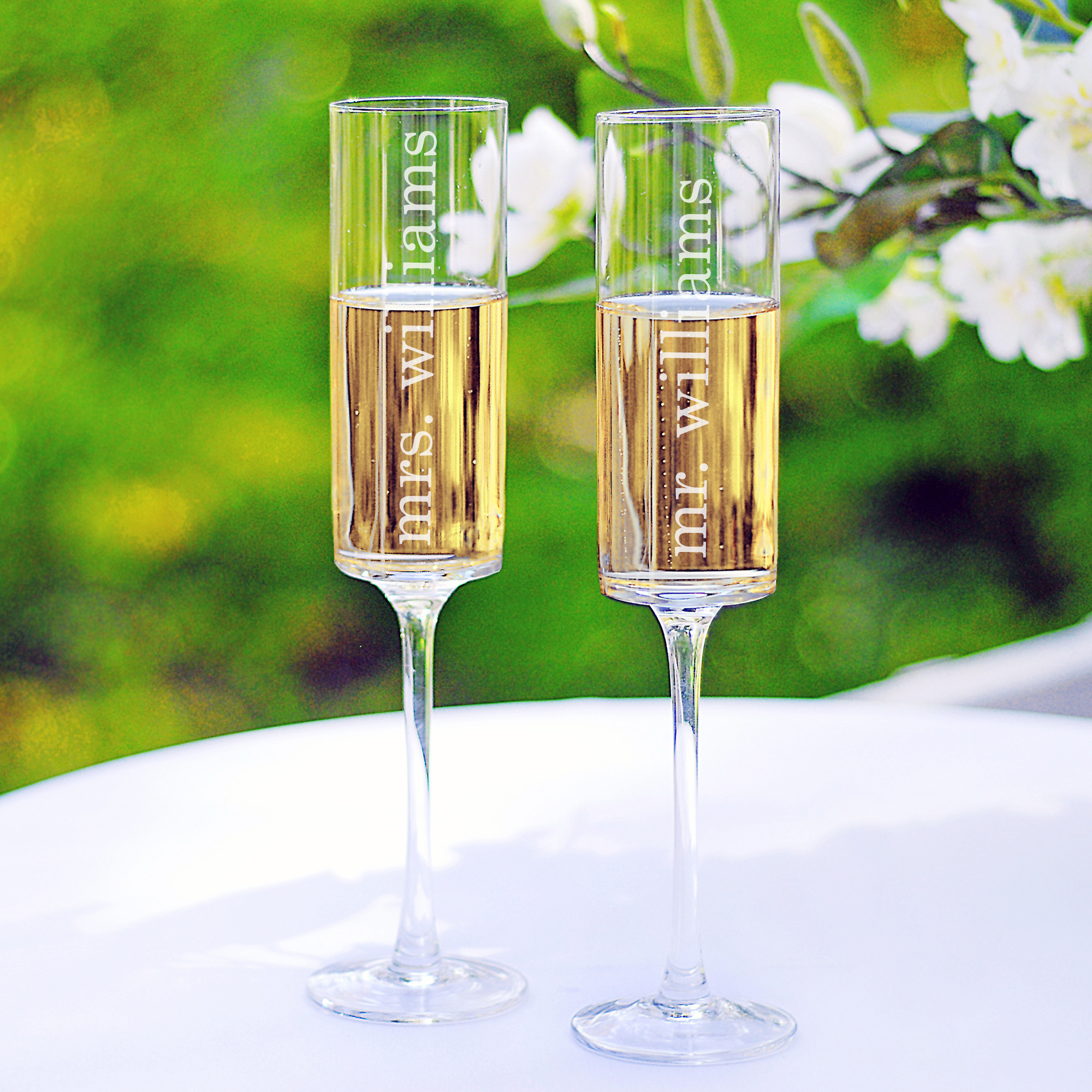 Exclusively Weddings Contemporary Toasting Flutes - exclusively weddings contemporary toasting flutes -