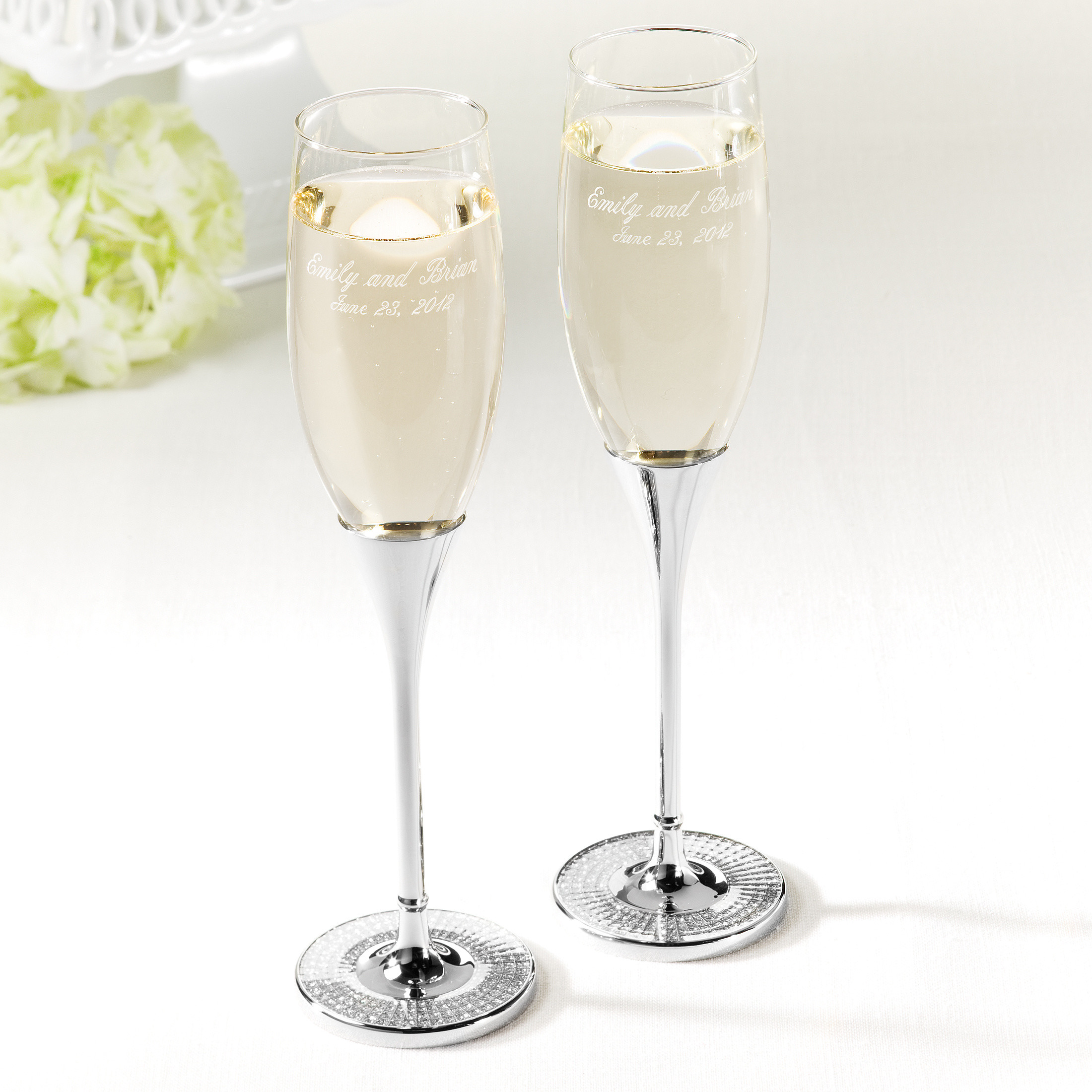 Wedding Wedding Toasting Flutes glitter galore toasting flutes champagne flutes