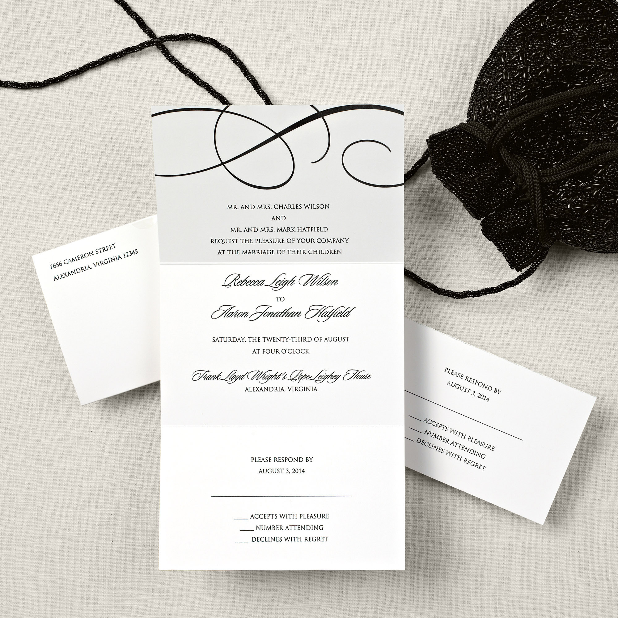 elegant scroll seal and send wedding invitation elegant scroll seal and send wedding invitation, Wedding invitations