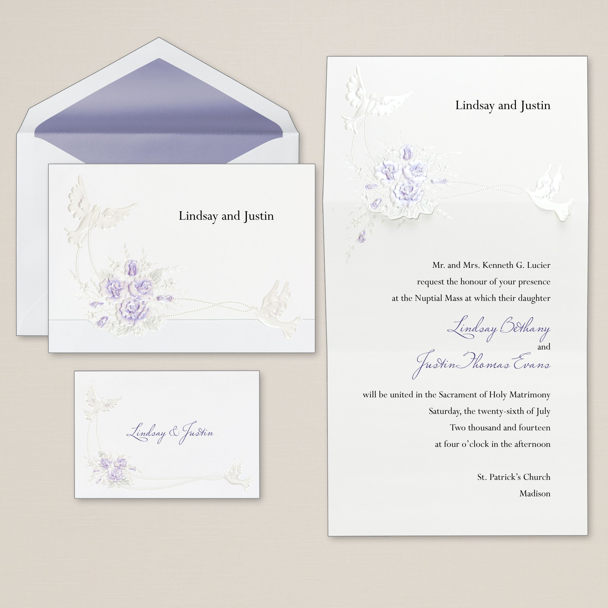 wedding reply card