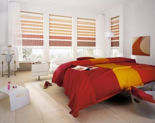 וילונות גלילה מודפסים לחדר שינה להצללה ופרטיות