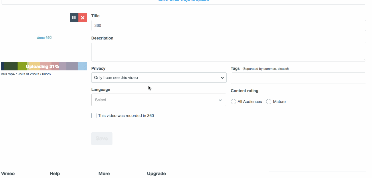 Vimeo 360