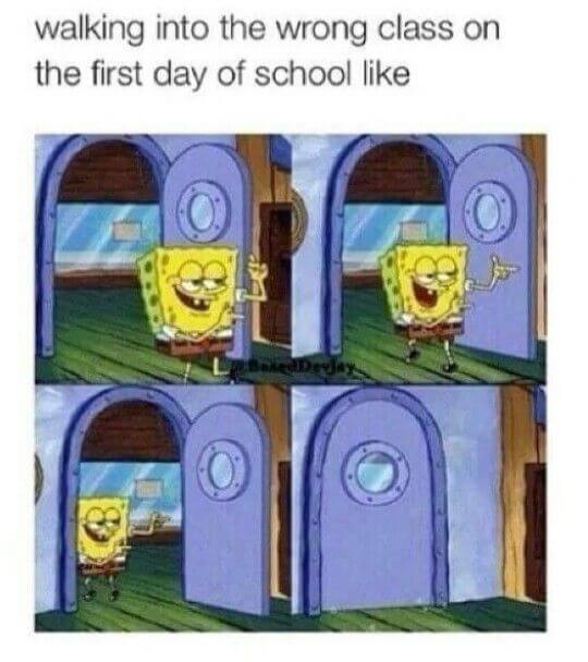 first day of school tomorrow meme