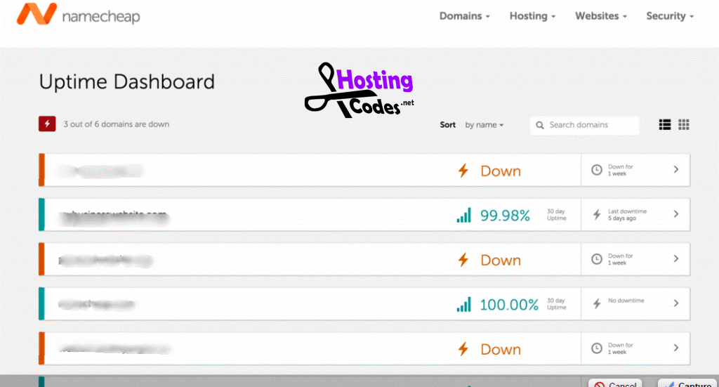 Namecheap Dashboard