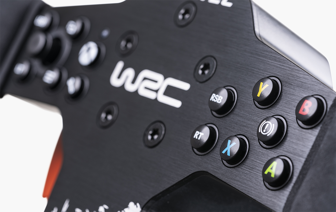 CSL Elite Steering Wheel WRC + QR2 Wheel-side CSL Elite Steering Wheel WRC + QR2 Wheel-side