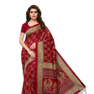 Kashvi Elegant Art Silk Kalamkari Printed Sarees web (1)