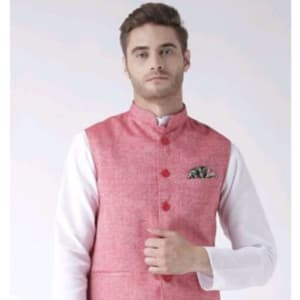 Hangup Mens Stylish Solid Ethnic Jacket Vol 1 (8)