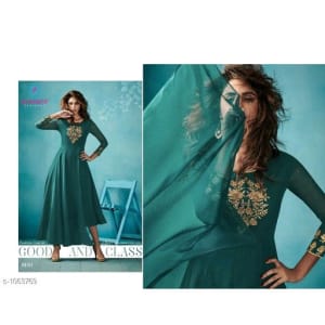 Maisha Elegant Faux Georgette Embroidered Kurti Web Vol24