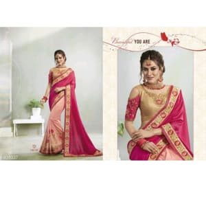 Jivika Ravishing Georgette Silk Embroidery Sarees Vol web 1 (5)