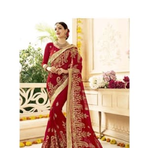 Aarvi Elegant Faux Georgette Sarees Vol web 5 (4)