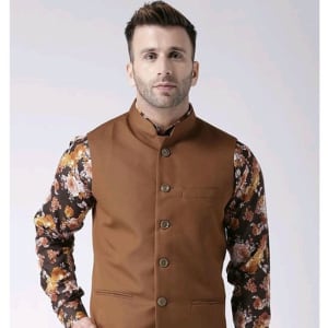Perfect-Fit Men's Polyester Viscose Waist Coats Vol 1 (7)