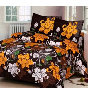 Trendy Cotton Printed 3D Double Bedsheets Vol 9 (8)