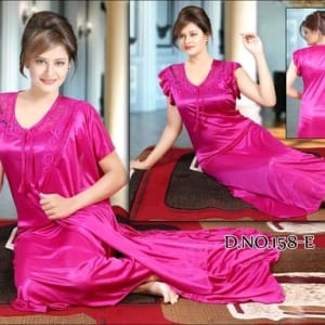 Fancy Satin Night Dresses