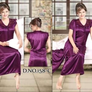 Fancy Satin Night Dresses