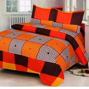 Trendy Cotton Printed 3D Double Bedsheets Vol 9 (1)