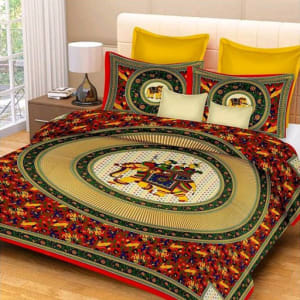Jaipuri Decorative Printed Double Bedsheets Vol 6 (6)