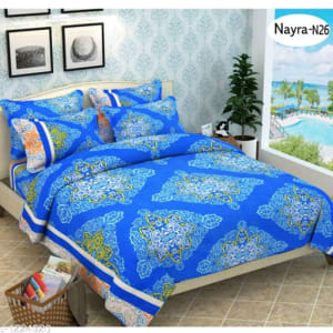 Stellar Latest Poly Cotton Double Bedsheets Vol 1 (1)