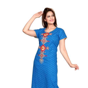 Women's Trendy Cotton Embroidery Nighties