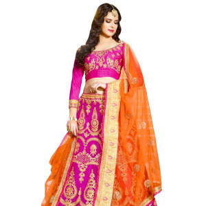 Gorgeous Stunning Net Embroidered Women's Lehengas Vol 2 (8)