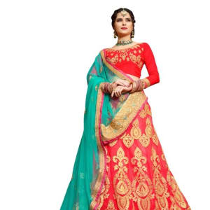 Gorgeous Stunning Net Embroidered Women's Lehengas Vol 2 (1)