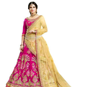 Gorgeous Stunning Net Embroidered Women's Lehengas Vol 1 (3)