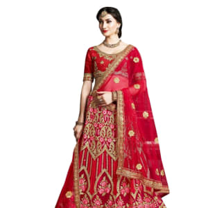 Gorgeous Stunning Net Embroidered Women's Lehengas Vol 1 (1)
