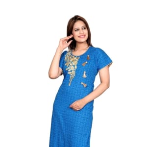 Women's Trendy Cotton Embroidery Nighties