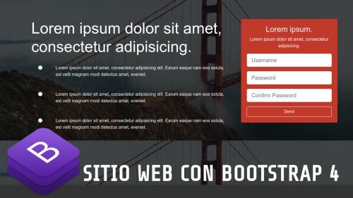 Landing Page con Bootstrap 4 y Font Awesome 5