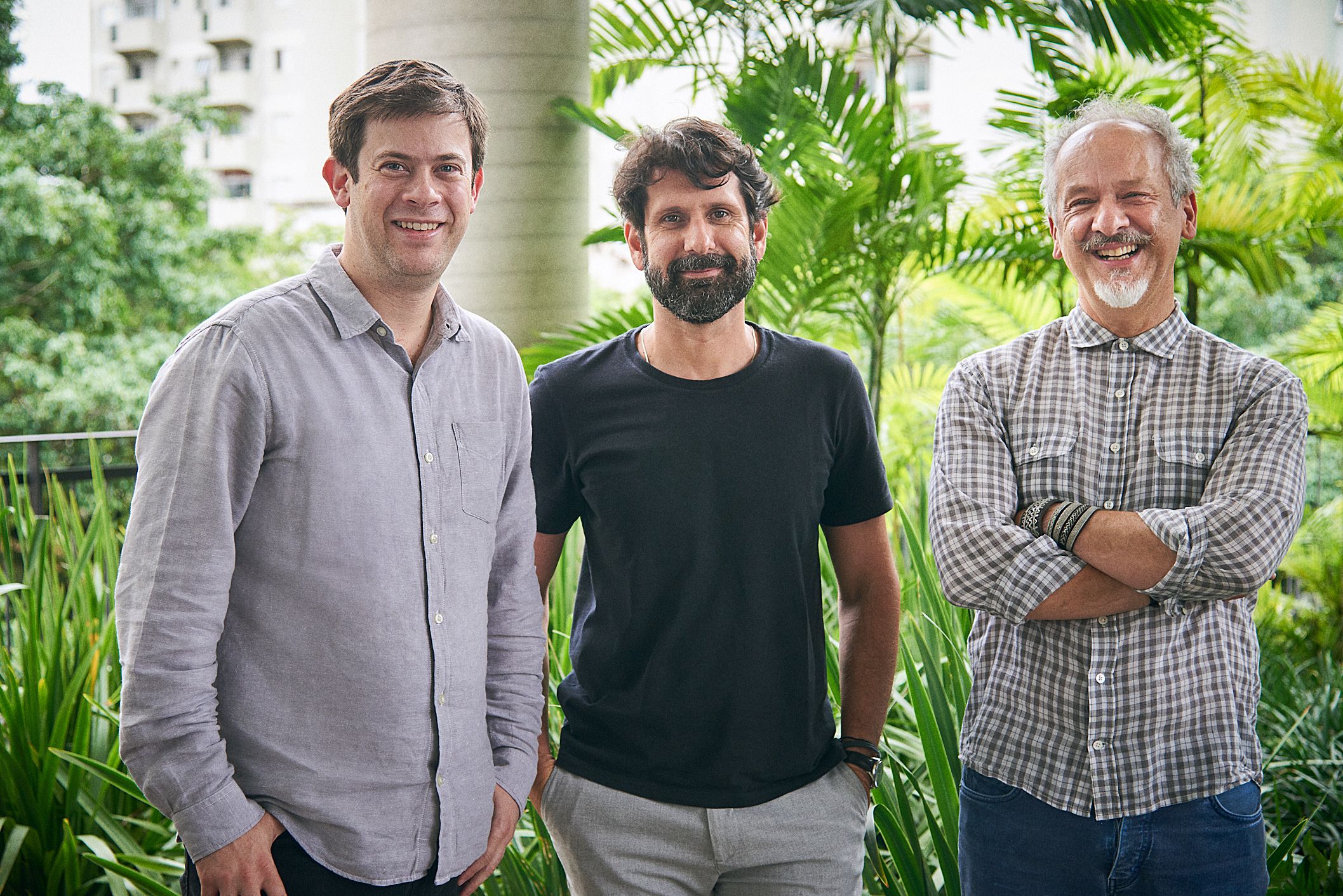 Roberto Grosman, co-CEO; Alessandro Bernardo, vice-presidente de Criação; Fernand Alphen, co-CEO