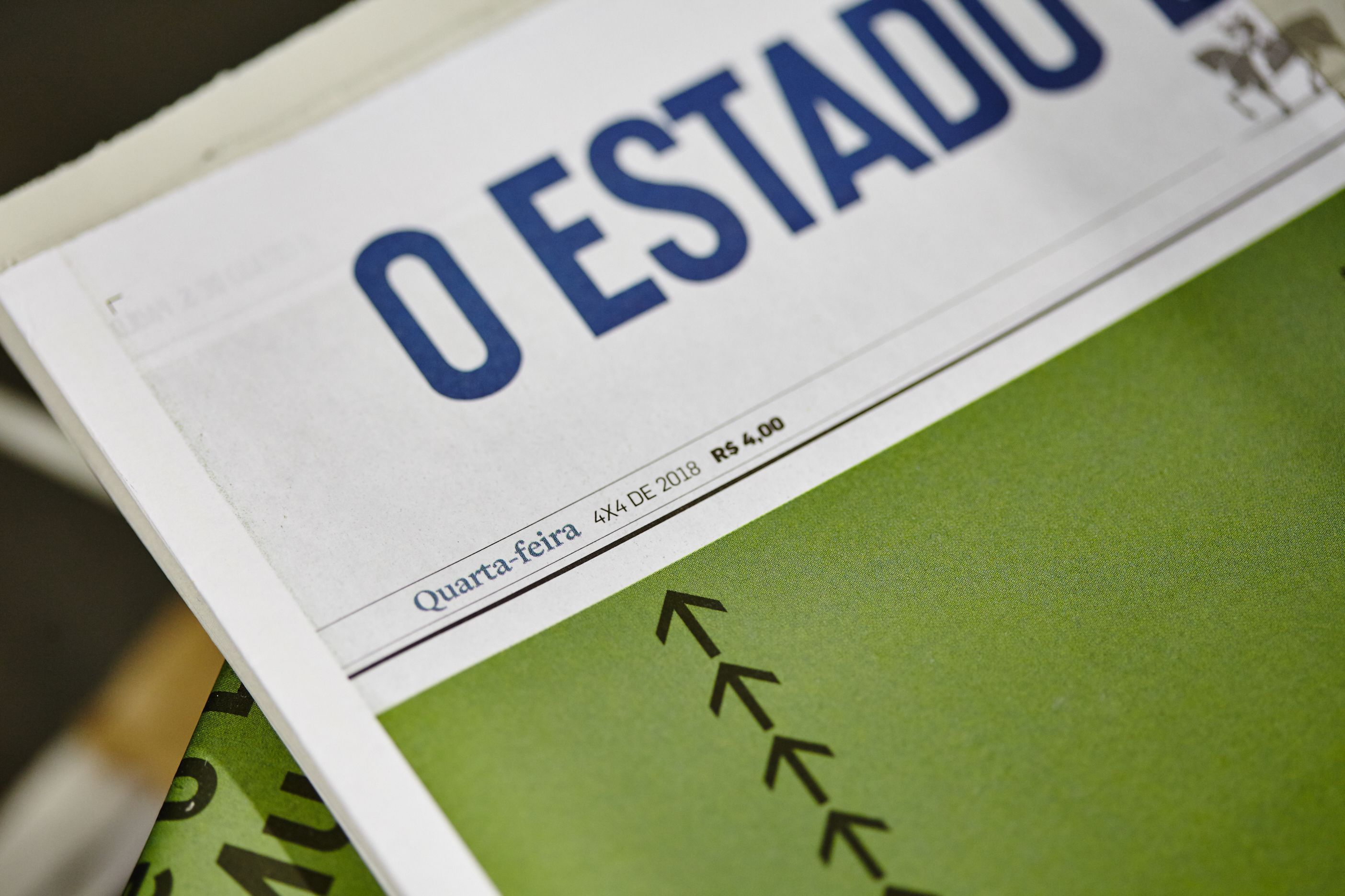 Imagem de capa do jornal O Estado de S. Paulo