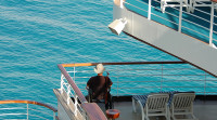 Accessible Travel - Man in wheelchair on a cruise