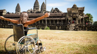 Accessible Travel - Woman in wheelchair on vacation