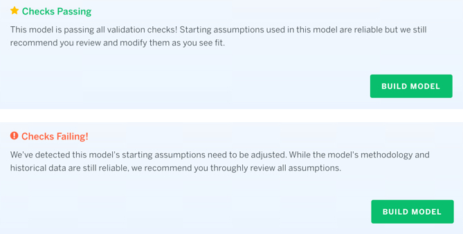 Finbox Model Passing or Failing