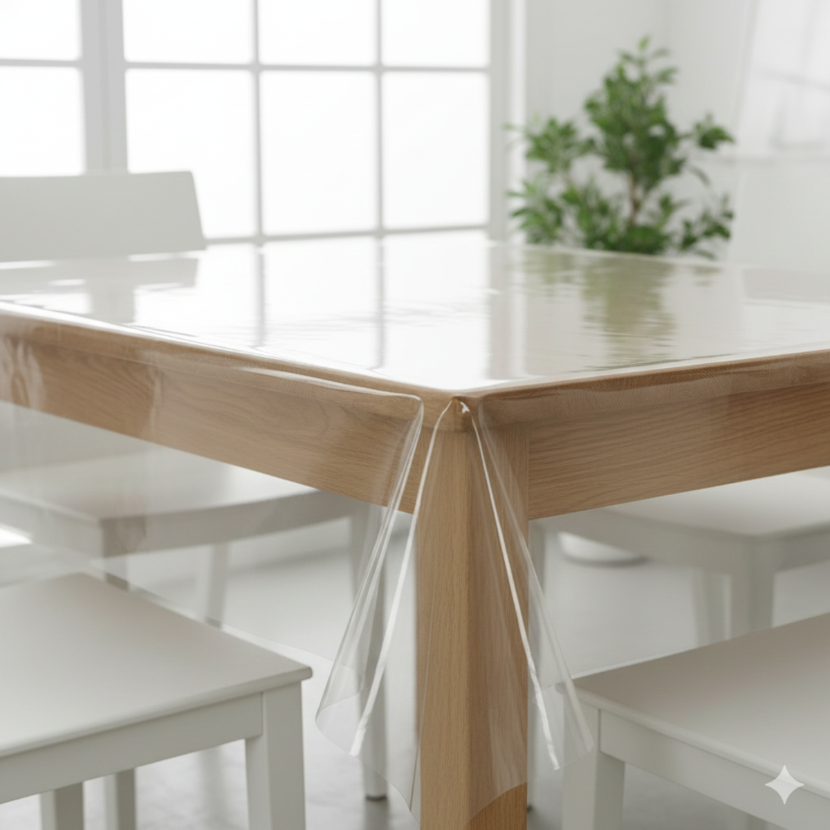 Doorzichtig tafelzeil crystal