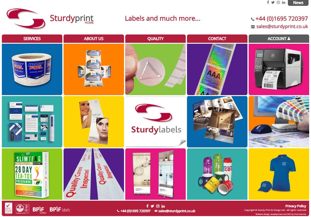 Sturdy Print launch their new website